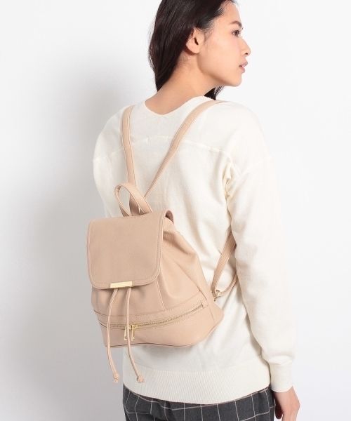 grove(グローブ)の「バープレート底ジップリュック(バックパック/リュック・レディース・ホワイト/ブルー/ブラック/ベージュ・00)」の8枚目の写真