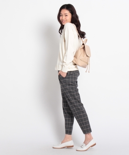 grove(グローブ)の「バープレート底ジップリュック(バックパック/リュック・レディース・ホワイト/ブルー/ブラック/ベージュ・00)」の9枚目の写真