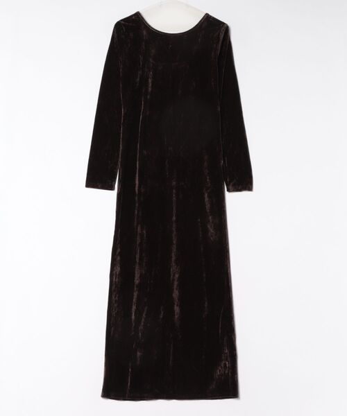 natural couture（ナチュラルクチュール）の「【ZOZO限定】ベロアバックオープンワンピース（ワンピース・レディース・ブラック/ベージュ/ブラウン・FREE）」の11枚目の写真