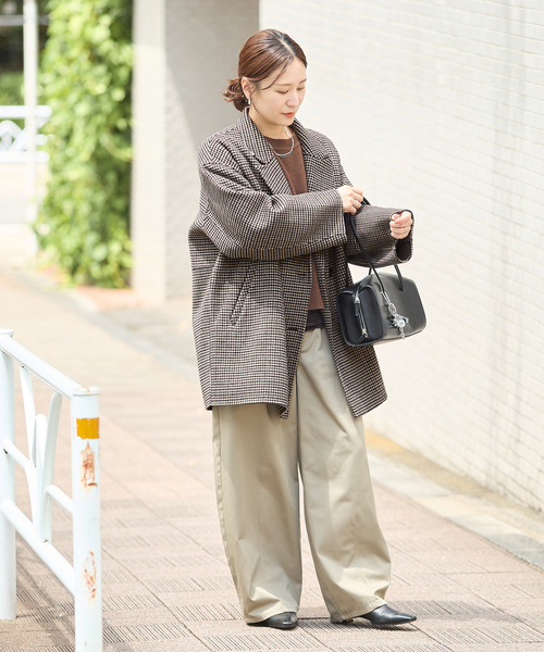 JOURNAL STANDARD（ジャーナルスタンダード）の「《追加》スーパー120ビーバーリバージャコット（その他アウター・レディース・チャコールグレー/ブラック系その他・FREE）」の3枚目の写真
