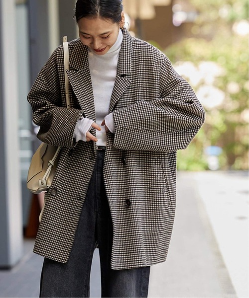 JOURNAL STANDARD（ジャーナルスタンダード）の「《追加》スーパー120ビーバーリバージャコット（その他アウター・レディース・チャコールグレー/ブラック系その他・FREE）」の11枚目の写真