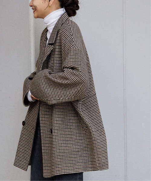JOURNAL STANDARD（ジャーナルスタンダード）の「《追加》スーパー120ビーバーリバージャコット（その他アウター・レディース・チャコールグレー/ブラック系その他・FREE）」の14枚目の写真
