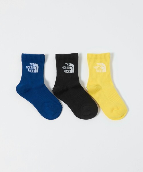 THE NORTH FACE(ザノースフェイス)の「<THE NORTH FACE>ロゴ 3P クルーソックス / キッズ 19cm-21cm(ソックス/靴下・キッズ・その他2/その他1・JL(19-21cm))」の1枚目の写真