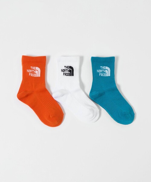 THE NORTH FACE(ザノースフェイス)の「<THE NORTH FACE>ロゴ 3P クルーソックス / キッズ 19cm-21cm(ソックス/靴下・キッズ・その他2/その他1・JL(19-21cm))」の2枚目の写真