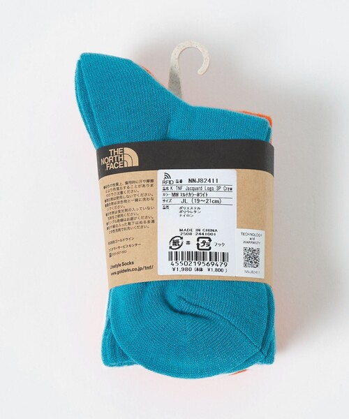 THE NORTH FACE(ザノースフェイス)の「<THE NORTH FACE>ロゴ 3P クルーソックス / キッズ 19cm-21cm(ソックス/靴下・キッズ・その他2/その他1・JL(19-21cm))」の3枚目の写真