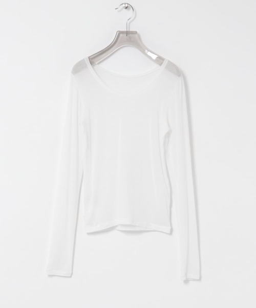 URBAN RESEARCH(アーバンリサーチ)の「new basic UNDER LAYER 2WAY TOPS(Tシャツ/カットソー・レディース・ブラック/ブルー/アイボリー・FREE)」の6枚目の写真