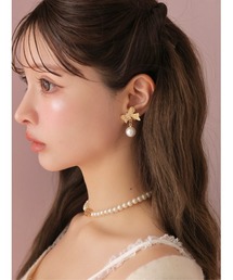 Bijou ribbon ear jewelry(eme10878)