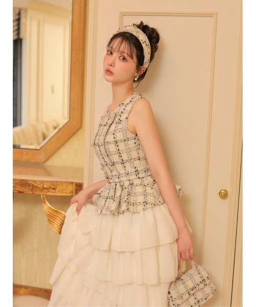 M me eme（エムミーエメ）の「Bijou ribbon ear jewelry(eme10878)（イヤリング・レディース・ゴールド/シルバー・FREE）」の16枚目の写真