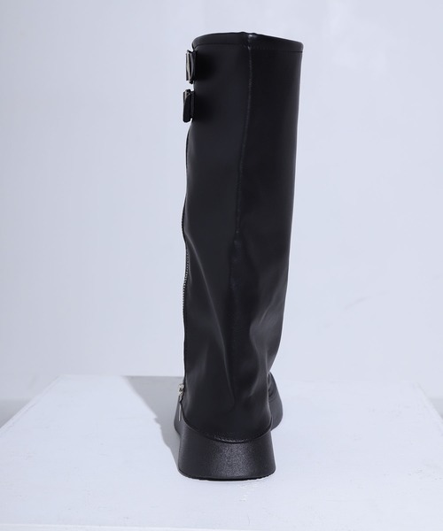 Diable baiser(ディアブルベーゼ)の「厚底ジップカバーロングブーツ(ブーツ・レディース・ブラック・24cm/23cm)」の20枚目の写真