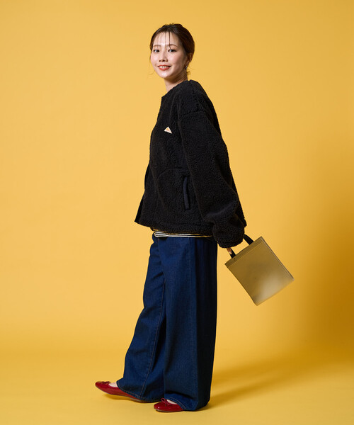 FREAK'S STORE(フリークスストア)の「限定展開 KELTY × FREAK'S STORE/ケルティ 別注 ボア スナップ ボタン カーディガン(その他アウター・レディース・ブラック/ナチュラル/オリーブ・フリ-)」の17枚目の写真