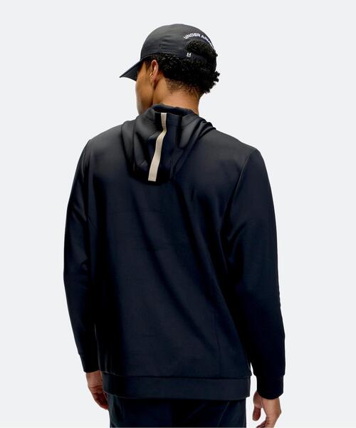 UNDER ARMOUR(アンダーアーマー)の「UAティートゥーグリーン アーマーニット ロングスリーブ フーディー(ゴルフ/メンズ)(その他トップス・メンズ・ブラック・3XL/2XL/L/XL/M)」の2枚目の写真