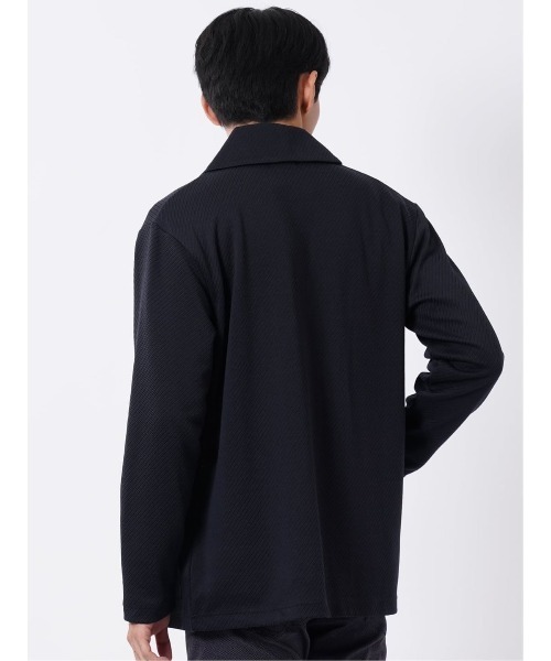 TAKA-Q(タカキュー)の「カーディガン メンズ 長袖 ストレッチ ショールカラー ボタン カットアウター ややゆったり ジャガード マルチツイル(カーディガン/ボレロ・メンズ・ネイビー/ボルドー・MEDIUM/LARGE/X-LARGE)」の15枚目の写真