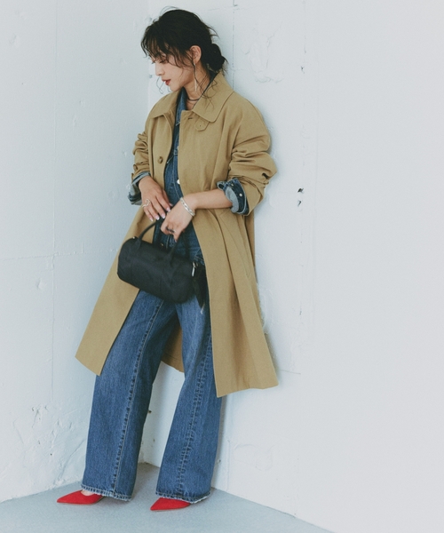 OUTDOOR PRODUCTS(アウトドアプロダクツ)の「Cozue Ninomiya ex ULT DENIM TRUCKER PANTS(デニムパンツ・レディース・ブルー・34/36/38/40)」の10枚目の写真