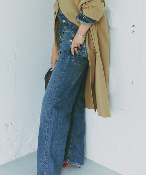 OUTDOOR PRODUCTS(アウトドアプロダクツ)の「Cozue Ninomiya ex ULT DENIM TRUCKER PANTS(デニムパンツ・レディース・ブルー・34/36/38/40)」の11枚目の写真