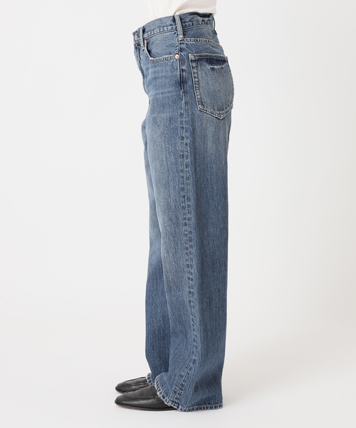 OUTDOOR PRODUCTS(アウトドアプロダクツ)の「Cozue Ninomiya ex ULT DENIM TRUCKER PANTS(デニムパンツ・レディース・ブルー・34/36/38/40)」の13枚目の写真