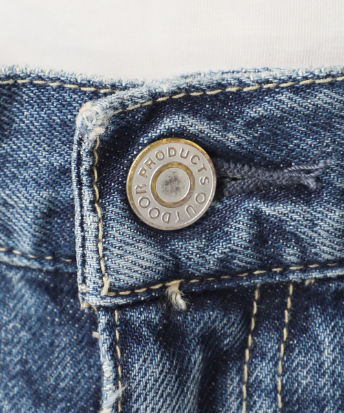 OUTDOOR PRODUCTS(アウトドアプロダクツ)の「Cozue Ninomiya ex ULT DENIM TRUCKER PANTS(デニムパンツ・レディース・ブルー・34/36/38/40)」の21枚目の写真