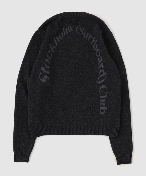 Stockholm Surfboard Club(ストックホルムサーフボードクラブ)の「STOCKHOLM SURFBOARD CLUB / ストックホルムサーフボードクラブ KNIT SWEAT(ニット/セーター・メンズ・グリーン/ブラック・MEDIUM/SMALL)」の7枚目の写真