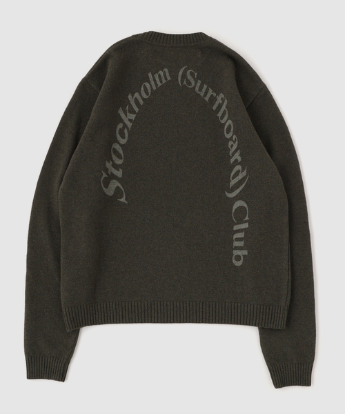 Stockholm Surfboard Club(ストックホルムサーフボードクラブ)の「STOCKHOLM SURFBOARD CLUB / ストックホルムサーフボードクラブ KNIT SWEAT(ニット/セーター・メンズ・グリーン/ブラック・MEDIUM/SMALL)」の6枚目の写真