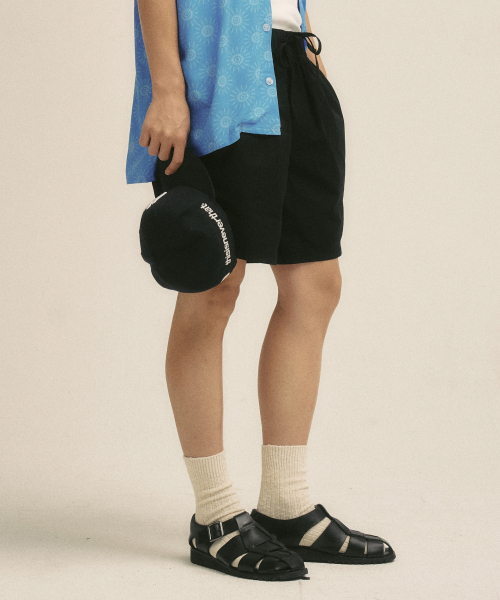 VILLA RAY(ヴィラ・レイ)の「デイリーイージーコットン メンズ ショーツ - ブラック(その他パンツ・メンズ・その他・MEDIUM/LARGE/X-LARGE)」の2枚目の写真