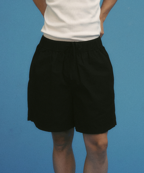 VILLA RAY(ヴィラ・レイ)の「デイリーイージーコットン メンズ ショーツ - ブラック(その他パンツ・メンズ・その他・MEDIUM/LARGE/X-LARGE)」の4枚目の写真