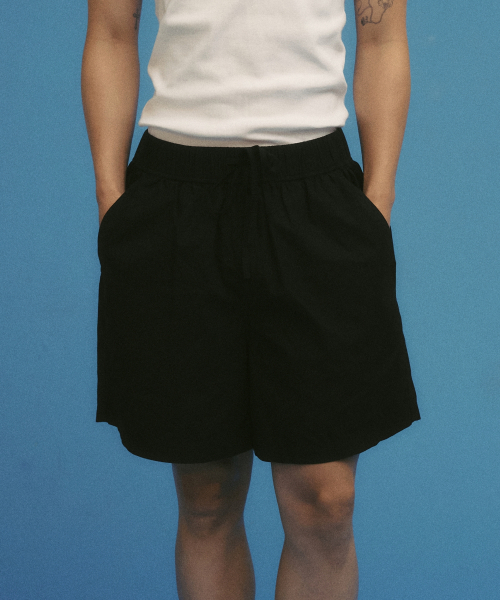 VILLA RAY(ヴィラ・レイ)の「デイリーイージーコットン メンズ ショーツ - ブラック(その他パンツ・メンズ・その他・MEDIUM/LARGE/X-LARGE)」の5枚目の写真