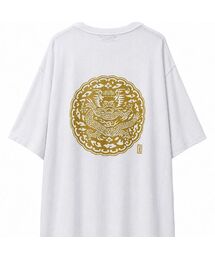 71TO96（チル ハナ トゥ グユク）の「Gonryong Oversized T-shirt ,Gold Print  (3 colors)（Tシャツ/カットソー）」