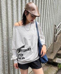 マルチWAYショルダーメッセージスウェットトップス
