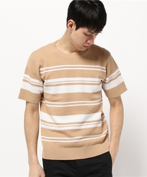 ESSENTIAL GARMENT MEN'S BIGI | クルーネックニット/パネルボーダー(ニット/セーター)