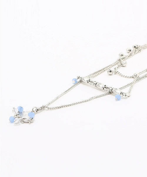 チャイハネ（チャイハネ）の「【チャイハネ】カットビーズロングネックレス（ネックレス・レディース・ゴールド/シルバー・FREE）」の3枚目の写真