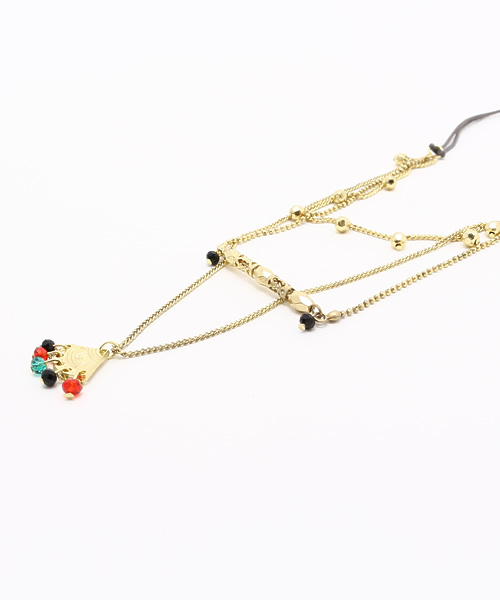 チャイハネ（チャイハネ）の「【チャイハネ】カットビーズロングネックレス（ネックレス・レディース・ゴールド/シルバー・FREE）」の7枚目の写真