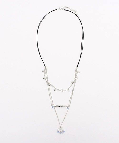 チャイハネ（チャイハネ）の「【チャイハネ】カットビーズロングネックレス（ネックレス・レディース・ゴールド/シルバー・FREE）」の9枚目の写真