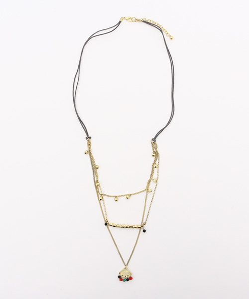 チャイハネ（チャイハネ）の「【チャイハネ】カットビーズロングネックレス（ネックレス・レディース・ゴールド/シルバー・FREE）」の8枚目の写真