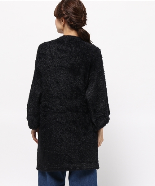 SLY（スライ）の「SHAGGY MG C/D（カーディガン/ボレロ・レディース・グレー/オフホワイト/ブラック/ブラウン・FREE）」の13枚目の写真