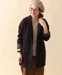 coen | ループセッケツニットアウター(ピーコート)