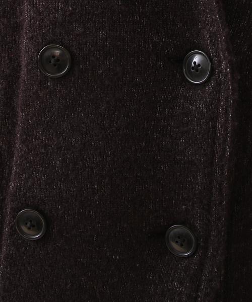 coen（コーエン）の「ループセッケツニットアウター（ピーコート・レディース・ダークグレー/ネイビー・FREE）」の21枚目の写真