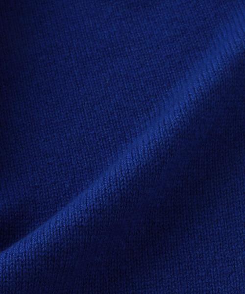 Steven Alan（スティーブンアラン）の「＜William Brunton Hand Knits×Steven Alan＞CASHMERE STOLE/ｽﾄｰﾙ（ストール/ショール・レディース・ライトグレー/ロイヤルブルー・FREE）」の5枚目の写真