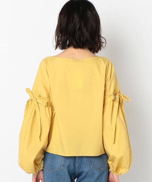 Another Edition（アナザーエディション）の「タイプライターギャザー　ブラウス◆（シャツ/ブラウス・レディース・ホワイト/ライトピンク/イエロー・FREE）」の4枚目の写真