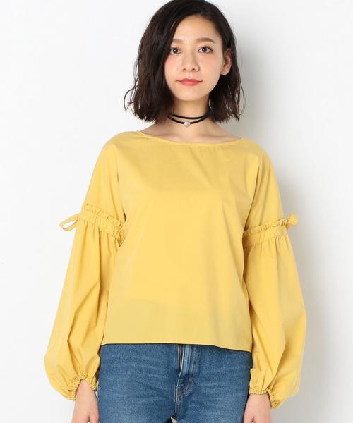 Another Edition（アナザーエディション）の「タイプライターギャザー　ブラウス◆（シャツ/ブラウス・レディース・ホワイト/ライトピンク/イエロー・FREE）」の5枚目の写真