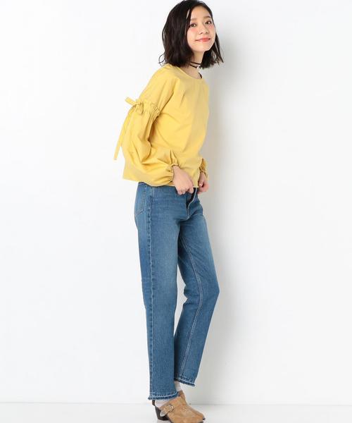 Another Edition（アナザーエディション）の「タイプライターギャザー　ブラウス◆（シャツ/ブラウス・レディース・ホワイト/ライトピンク/イエロー・FREE）」の7枚目の写真