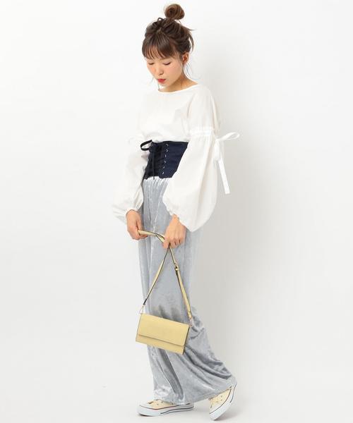 Another Edition（アナザーエディション）の「タイプライターギャザー　ブラウス◆（シャツ/ブラウス・レディース・ホワイト/ライトピンク/イエロー・FREE）」の19枚目の写真