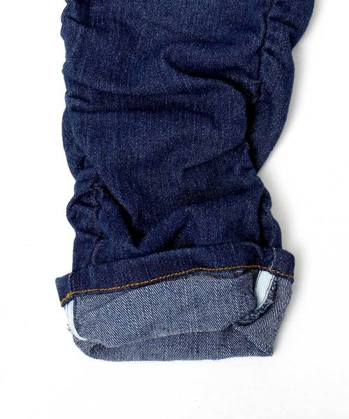 Fashion Letter（ファッションレター）の「ウエストゴム美脚デニムパンツ（大きいサイズ）（デニムパンツ・レディース・ネイビー/ブルー・M/LL/L/3L/4L）」の12枚目の写真
