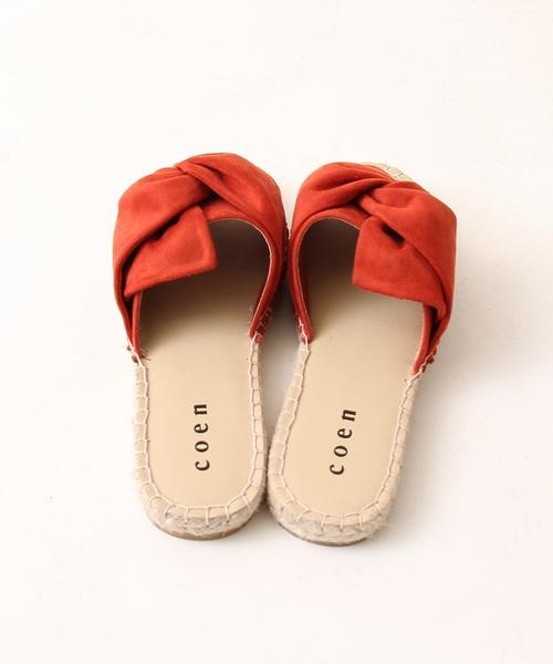 coen（コーエン）の「リボンフラットエスパドリーユサンダル（サンダル・レディース・ブラック/ダークブラウン/レッド系その他・LARGE/MEDIUM/SMALL）」の15枚目の写真