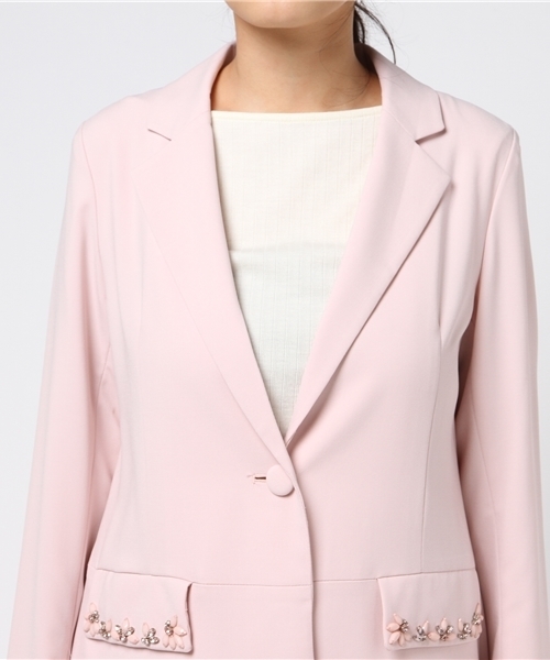 JILL by JILL STUART(ジルバイジルスチュアート)の「SPRING CHESTER(チェスターコート・レディース・グレー/ピンク・SMALL/MEDIUM)」の6枚目の写真