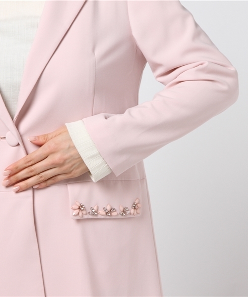 JILL by JILL STUART(ジルバイジルスチュアート)の「SPRING CHESTER(チェスターコート・レディース・グレー/ピンク・SMALL/MEDIUM)」の7枚目の写真