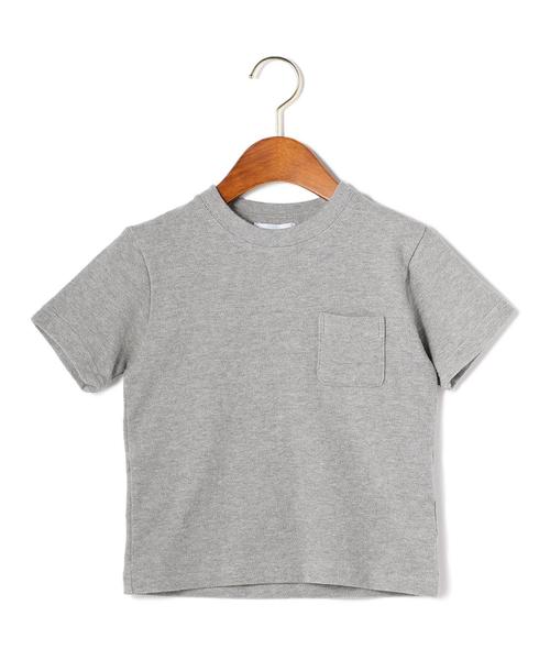 green label relaxing(グリーンレーベルリラクシング)の「STD GLR 吊り鹿の子パイル Tシャツ ◆(Tシャツ/カットソー・キッズ・オフホワイト/ブラック/グレー/ロイヤルブルー・125/105/115)」の3枚目の写真