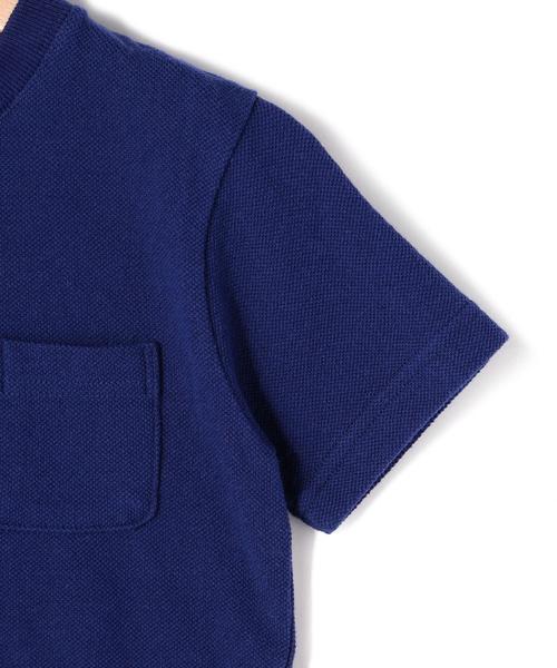 green label relaxing(グリーンレーベルリラクシング)の「STD GLR 吊り鹿の子パイル Tシャツ ◆(Tシャツ/カットソー・キッズ・オフホワイト/ブラック/グレー/ロイヤルブルー・125/105/115)」の7枚目の写真