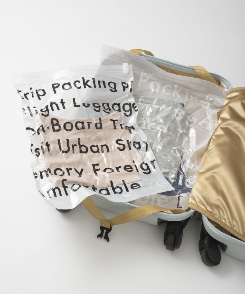 MILESTO（ミレスト）の「MILESTO UTILITY トラベル用圧縮袋セット（トラベルグッズ・メンズ・クリア・ﾌﾘ-）」の2枚目の写真