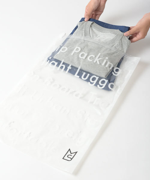 MILESTO（ミレスト）の「MILESTO UTILITY トラベル用圧縮袋セット（トラベルグッズ・メンズ・クリア・ﾌﾘ-）」の4枚目の写真