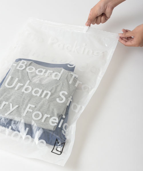 MILESTO（ミレスト）の「MILESTO UTILITY トラベル用圧縮袋セット（トラベルグッズ・メンズ・クリア・ﾌﾘ-）」の5枚目の写真