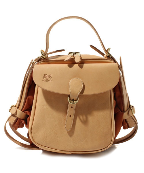 IL BISONTE(イルビゾンテ)の「IL BISONTE / CANVAS x LEATHER / ショルダーバッグ(ショルダーバッグ・レディース・ブラウン/ブラック/ナチュラル/ベージュ系その他/その他2/その他3/その他1・FREE)」の4枚目の写真